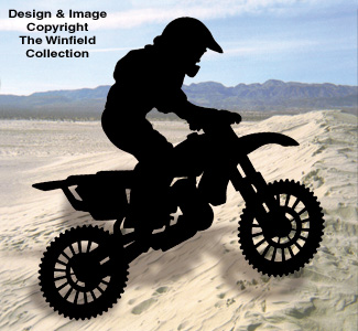 Product Image of Motocross Shadow Woodcraft Pattern