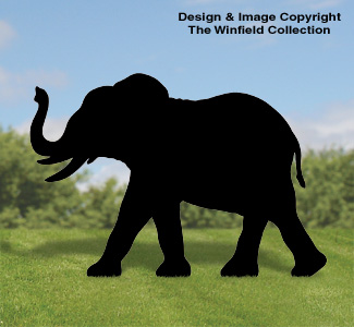 Product Image of Large Elephant Shadow Wood Pattern