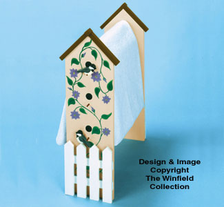 Product Image of Birdhouse Quilt Rack Wood Pattern
