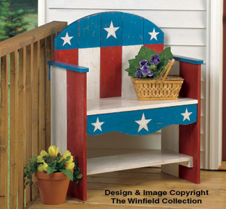 Product Image of Patriotic Bench Wood Plans