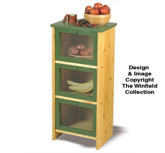 Product Image of Fruit & Veggie Bin Wood Project Plan