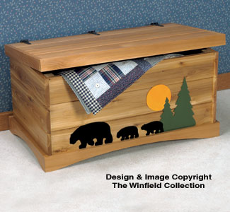 Product Image of Black Bear Cedar Chest Wood Plans