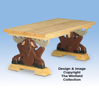 Product Image of Moose Coffee Table Wood Project Plan 