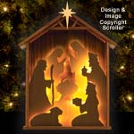 Lighted Shelf Nativity Pattern