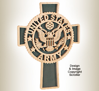 Army Honor & Faith Wall Cross Design Pattern