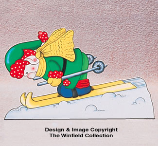 Product Image of Skiing Elf Woodcrafting Pattern                   