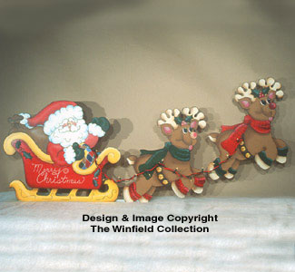 Santa's Sleigh Ride Woodcraft Pattern