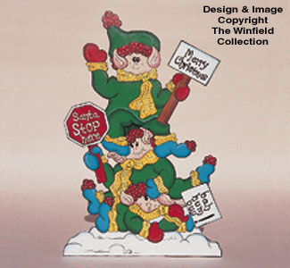 Product Image of Elf Greeting Committee Wood Pattern      