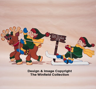 Product Image of Dancers Ski Tow Wood Pattern 