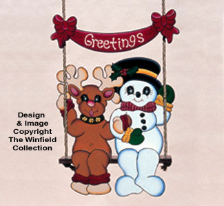 Product Image of Swinging Snowman & Reindeer Pattern 