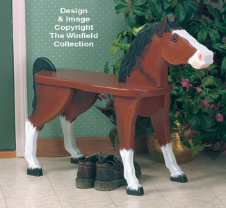 Product Image of Horse Bench Wood Plans