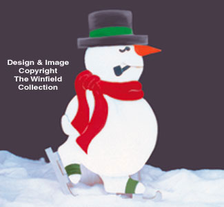 Product Image of Skating Snowman Woodcraft Pattern