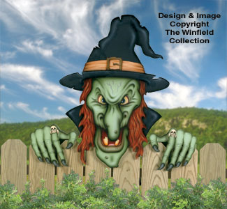 Large Scary Witch Woodcraft Pattern 