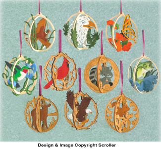 Product Image of 3D Ornament Globes Scroll Saw Pattern Set