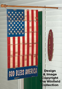 Product Image of Americana Flag Woodcraft Pattern