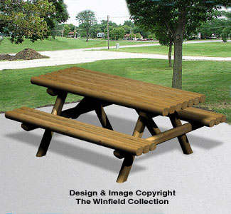 Product Image of Landscape Timber Picnic Table Wood Plan