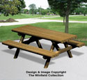 Landscape Timber Picnic Table Wood Plan