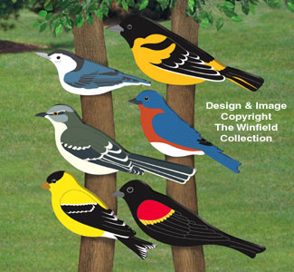 Product Image of Giant Bird Cutouts II Wood Pattern