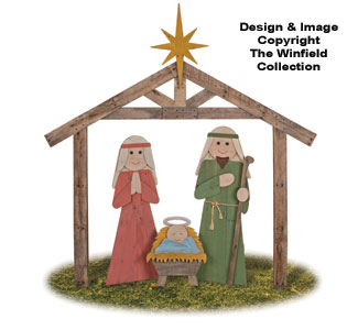 Pallet Wood Nativity Pattern