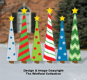 Colorful Christmas Trees Pattern