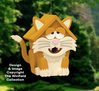 Product Image of Funny Feline Birdhouse Pattern