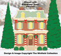 Christmas Village Mayor's Residence Color Poster