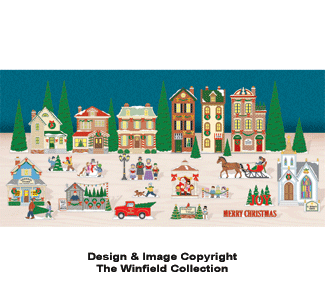 Product Image of Tabletop Christmas Village Color Poster