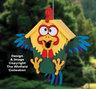 Ridiculous Rooster Birdhouse Pattern