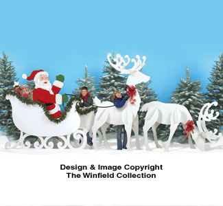 Product Image of Gigantic Santa, Sleigh & Reindeer Pattern Set