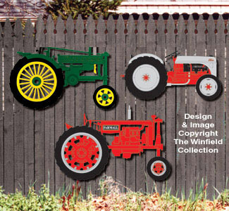 Product Image of Small Tractors Wall Decor Pattern Set