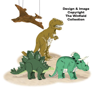 Product Image of 3D Dinosaurs Pattern Set #2