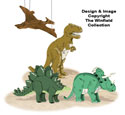 3D Dinosaurs Pattern Set #2