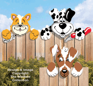 Cat and Dog Peekers Pattern Set