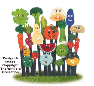 Product Image of Garden Markers Woodcraft Pattern