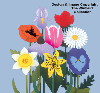 Product Image of Giant Yard Flowers Woodcraft Pattern