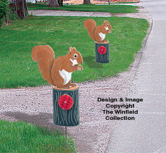 Squirrel Driveway Marker Pattern