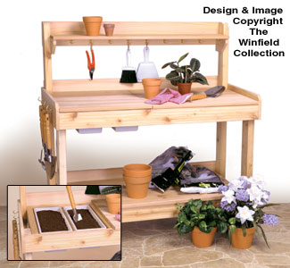 Product Image of Potting Bench Woodworking Plan