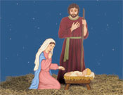 Nativity Color Posters