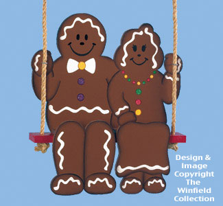 Swinging Gingerbread Couple Pattern 