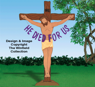 Product Image of He Died For Us Woodcraft Pattern