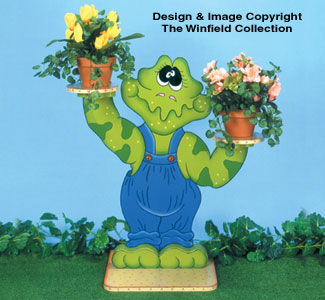 Freddy Frog Plant Stand Pattern