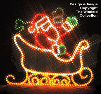 Product Image of Santa, Sleigh & Reindeer Nite-Lite Pattern Set       