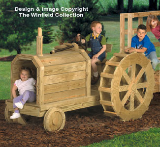 Product Image of Tractor Play Structure Woodworking Plans 