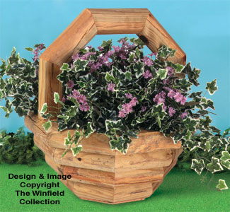 Product Image of Landscape Timber Basket Planter Woodworking Plan