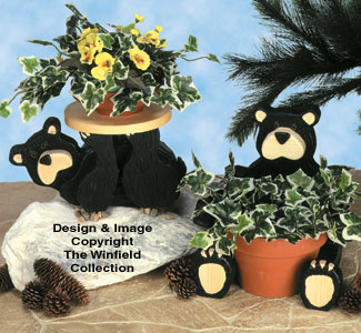 Product Image of Black Bear Planters Wood Pattern