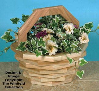 Product Image of Patio Basket Planter #1 Wood Pattern