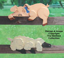 Pig & Lamb Rail Pets Pattern