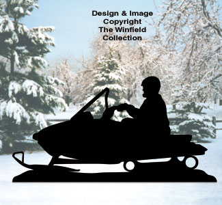 Product Image of Snowmobiler Shadow Woodcrafting Pattern