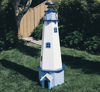 Solar Powered Lighthouse Plans, Lighthouse For Yard Decoration