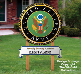 Product Image of Army Yard Sign Woodcrafting Pattern
